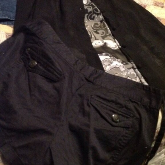 Old Navy Denim Size 0 Armani Exchange Black Shorts - Picture 12 of 12